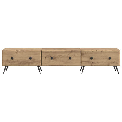 vidaXL TV Cabinet Artisan Oak 147 x 34.5 x 30 cm Engineered Wood