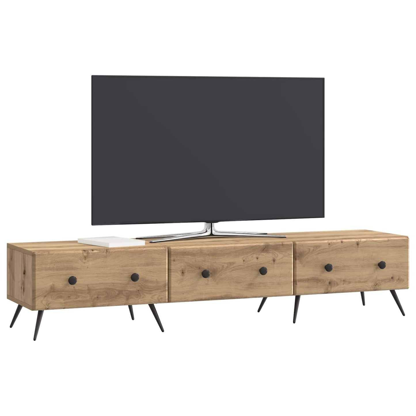 vidaXL TV Cabinet Artisan Oak 147 x 34.5 x 30 cm Engineered Wood