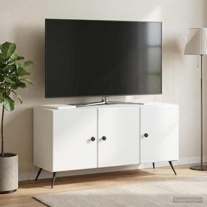 vidaXL TV Cabinet White 99 x 34.5 x 50 cm Engineered Wood
