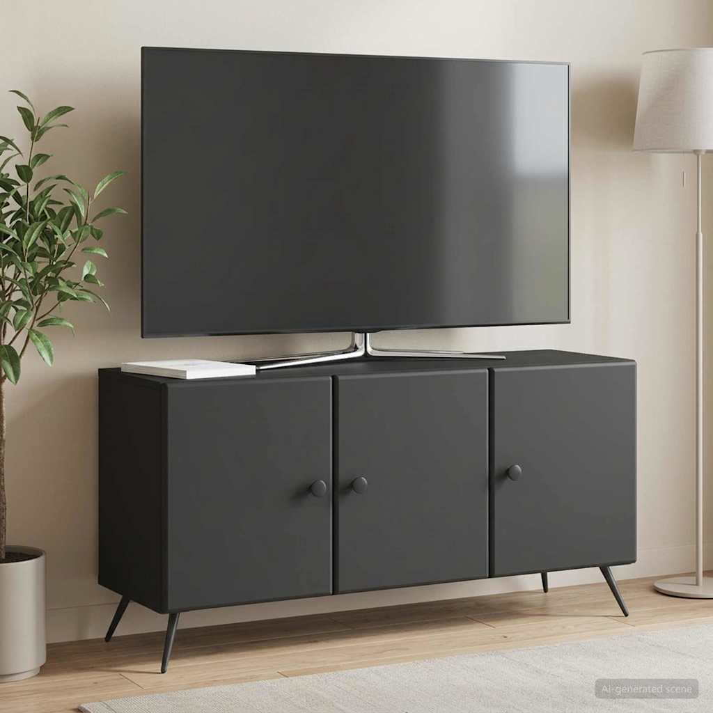 vidaXL TV Cabinet Black 99 x 34.5 x 50 cm Engineered Wood