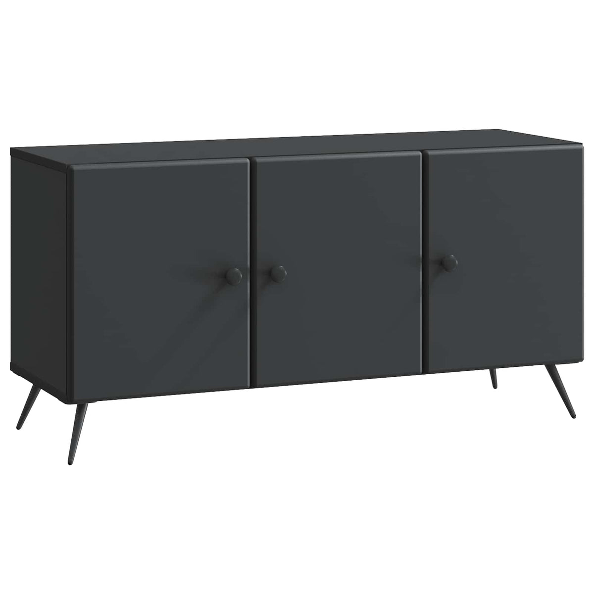vidaXL TV Cabinet Black 99 x 34.5 x 50 cm Engineered Wood
