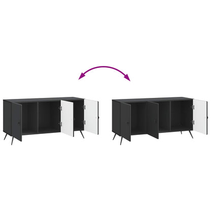 vidaXL TV Cabinet Black 99 x 34.5 x 50 cm Engineered Wood