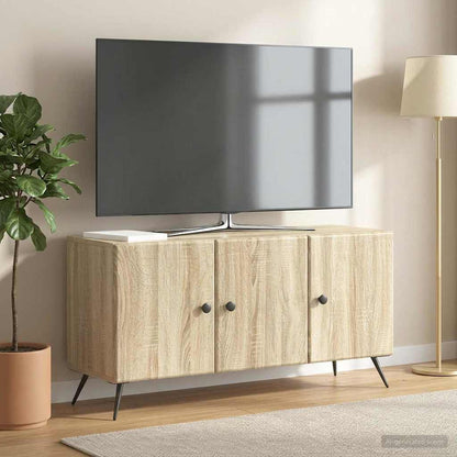 vidaXL TV Cabinet Sonoma Oak 99 x 34.5 x 50 cm Engineered Wood