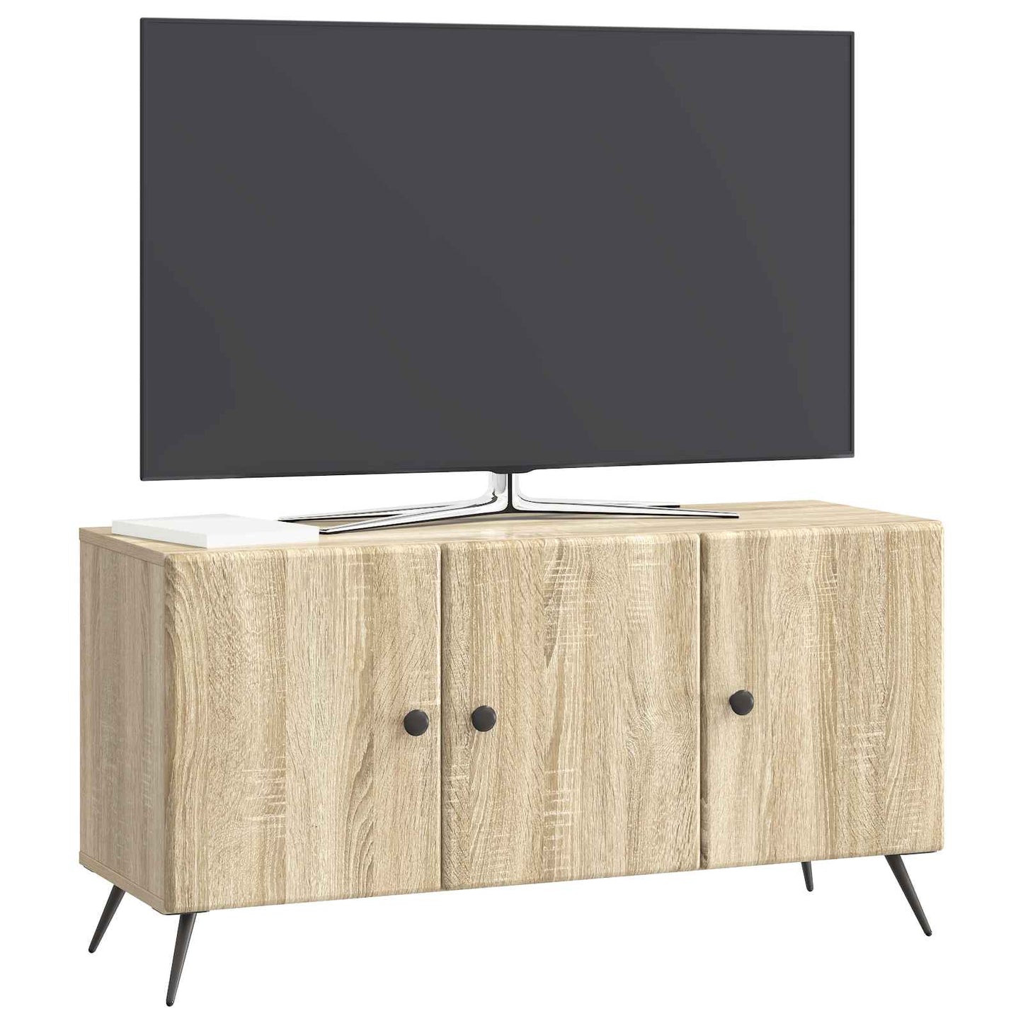 vidaXL TV Cabinet Sonoma Oak 99 x 34.5 x 50 cm Engineered Wood