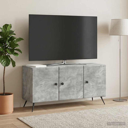 vidaXL TV Cabinet Concrete Grey 99 x 34.5 x 50 cm Engineered Wood
