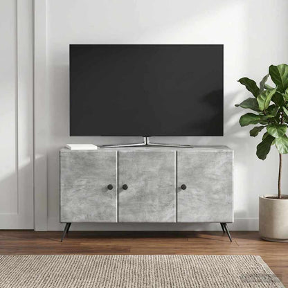 vidaXL TV Cabinet Concrete Grey 99 x 34.5 x 50 cm Engineered Wood