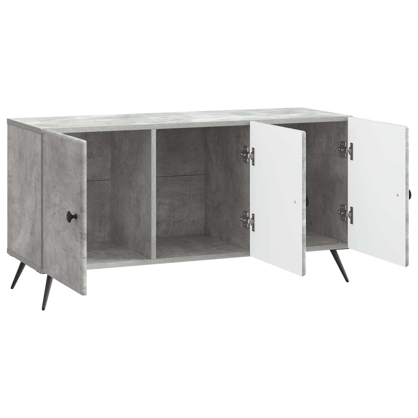 vidaXL TV Cabinet Concrete Grey 99 x 34.5 x 50 cm Engineered Wood