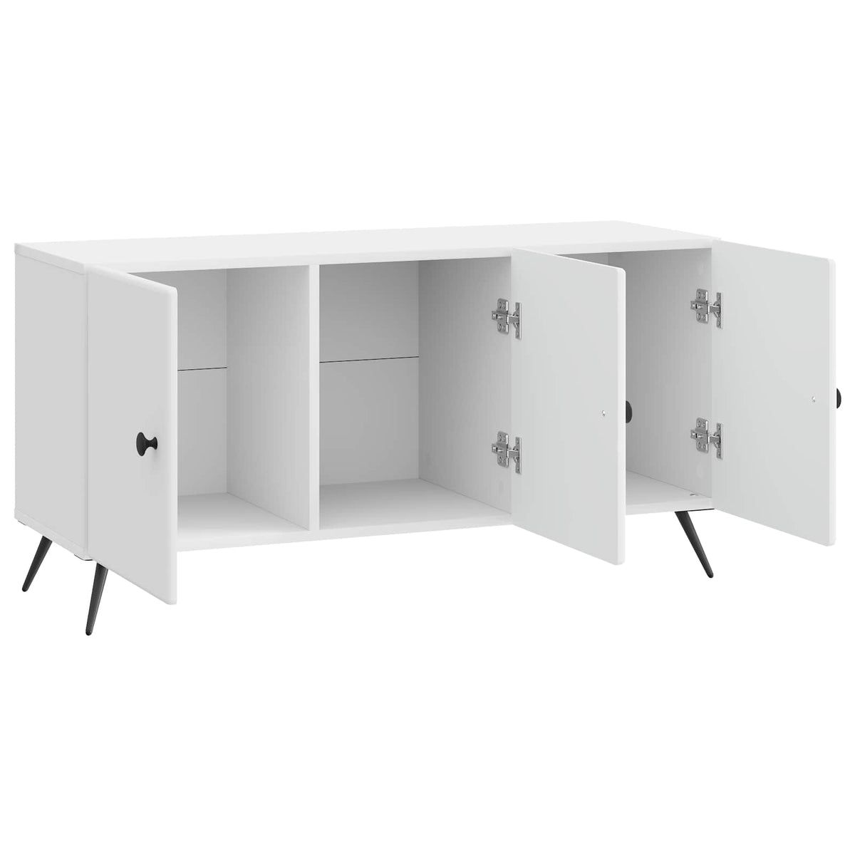 vidaXL TV Cabinet High Gloss White 99 x 34.5 x 50 cm Engineered Wood