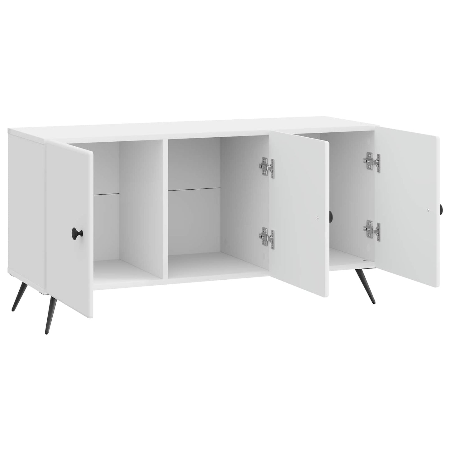 vidaXL TV Cabinet High Gloss White 99 x 34.5 x 50 cm Engineered Wood