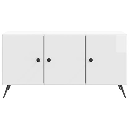 vidaXL TV Cabinet High Gloss White 99 x 34.5 x 50 cm Engineered Wood