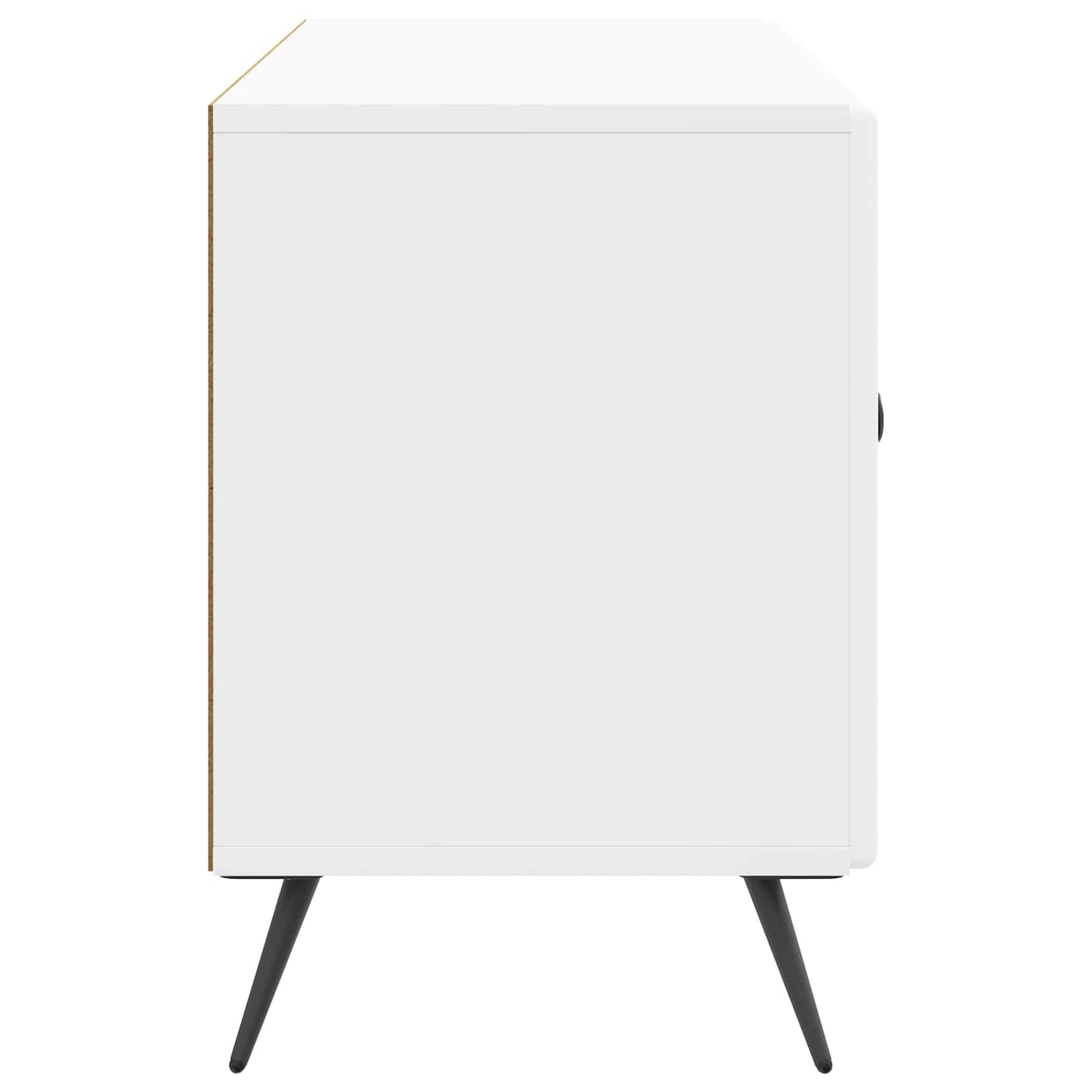 vidaXL TV Cabinet High Gloss White 99 x 34.5 x 50 cm Engineered Wood