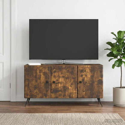 vidaXL TV Cabinet Smoked Oak 99 x 34.5 x 50 cm Engineered Wood