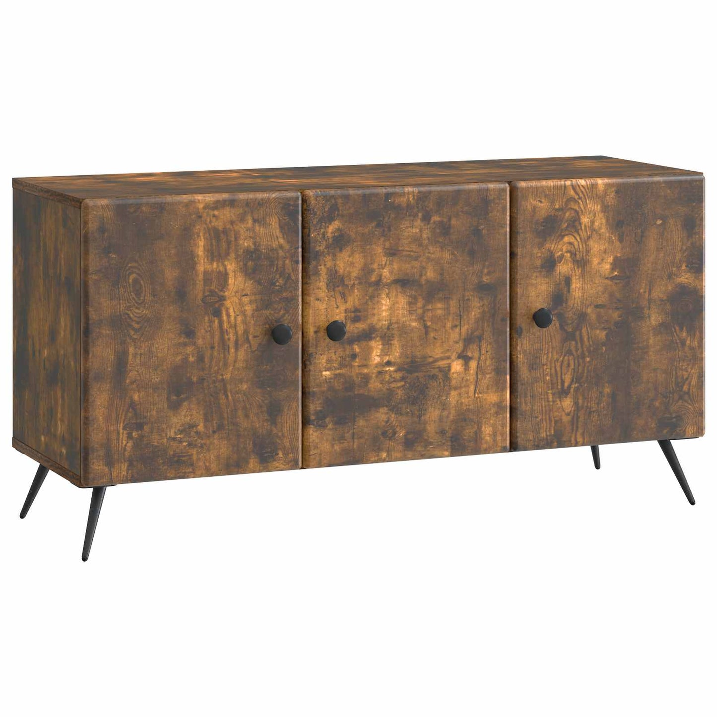vidaXL TV Cabinet Smoked Oak 99 x 34.5 x 50 cm Engineered Wood