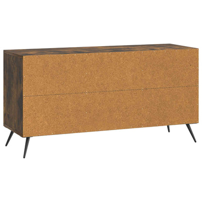 vidaXL TV Cabinet Smoked Oak 99 x 34.5 x 50 cm Engineered Wood