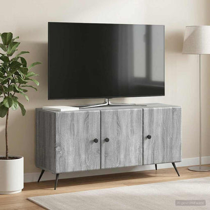 vidaXL TV Cabinet Grey Sonoma 99 x 34.5 x 50 cm Engineered Wood