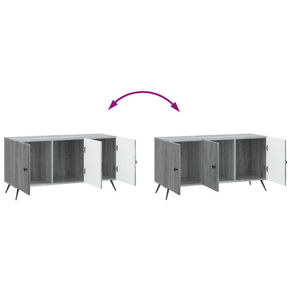 vidaXL TV Cabinet Grey Sonoma 99 x 34.5 x 50 cm Engineered Wood