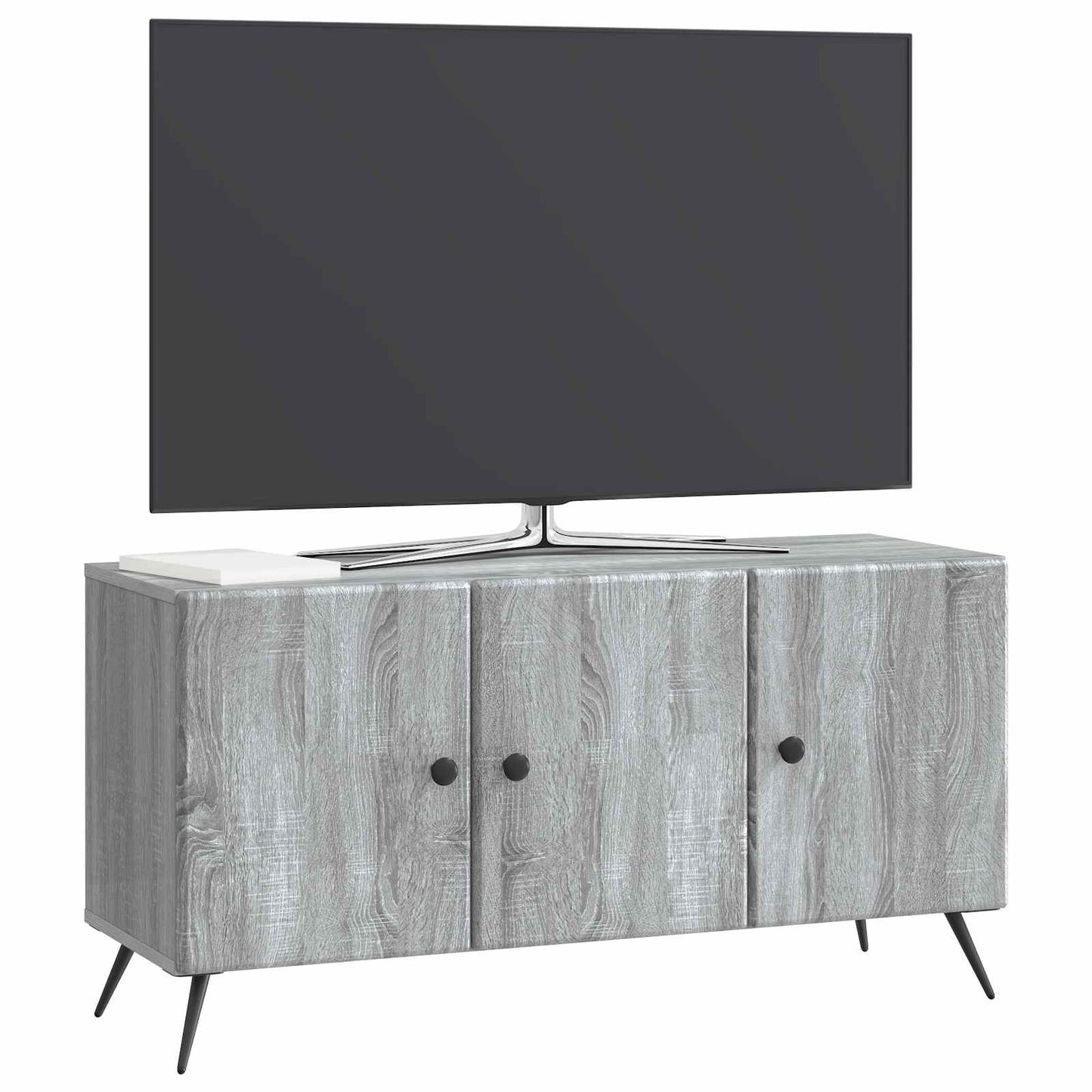 vidaXL TV Cabinet Grey Sonoma 99 x 34.5 x 50 cm Engineered Wood