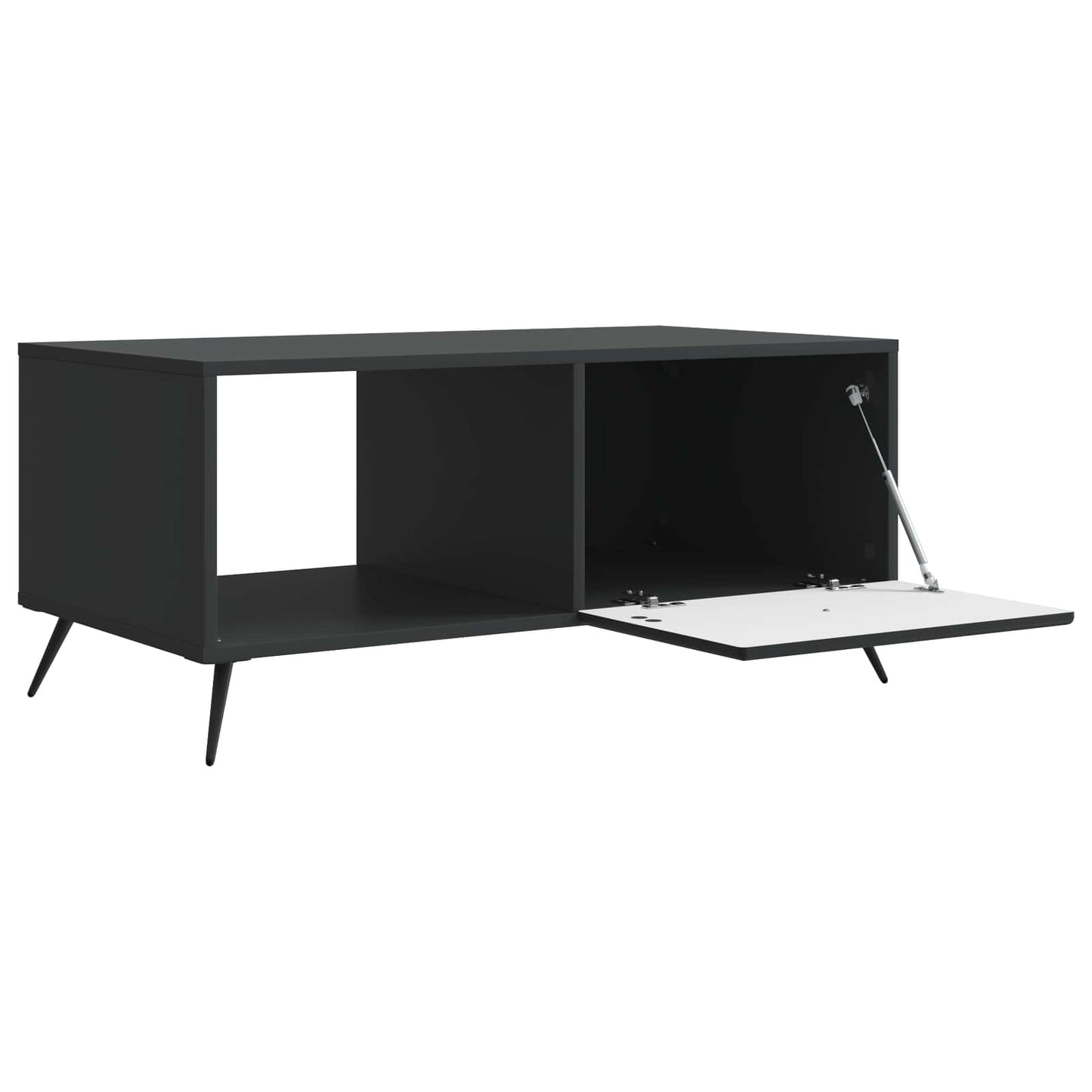 vidaXL Coffee Table Black 90 x 50 x 40 cm Engineered Wood
