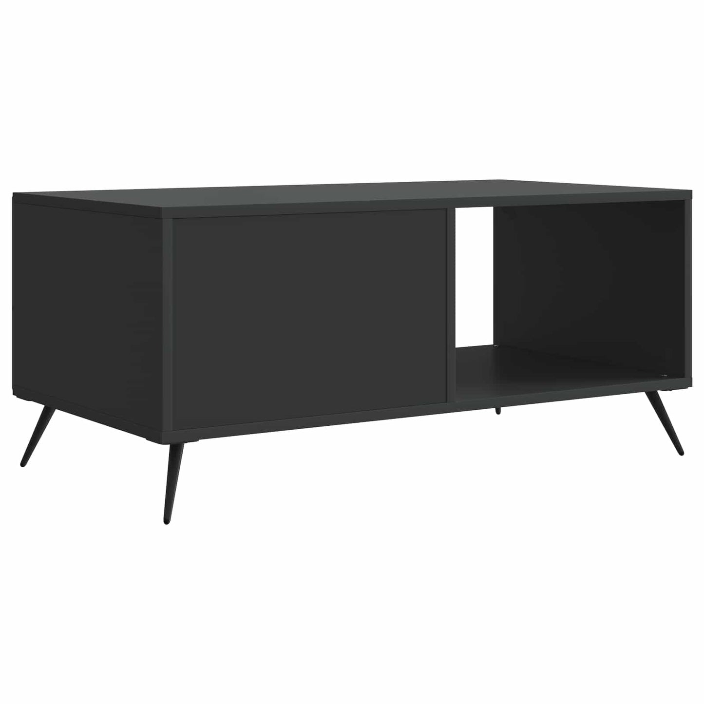 vidaXL Coffee Table Black 90 x 50 x 40 cm Engineered Wood
