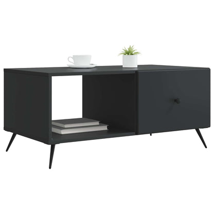 vidaXL Coffee Table Black 90 x 50 x 40 cm Engineered Wood