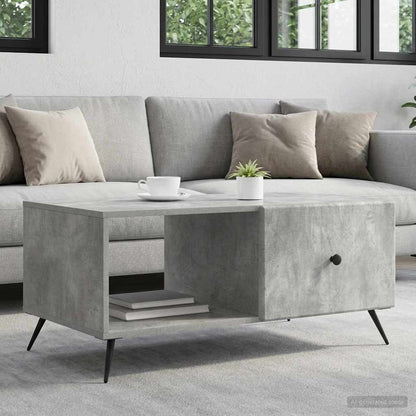 vidaXL Coffee Table Concrete Grey 90 x 50 x 40 cm Engineered Wood