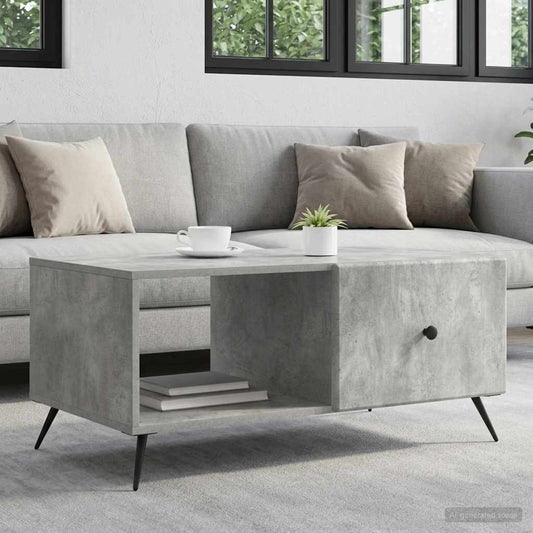 vidaXL Coffee Table Concrete Grey 90 x 50 x 40 cm Engineered Wood