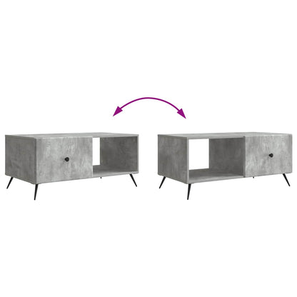 vidaXL Coffee Table Concrete Grey 90 x 50 x 40 cm Engineered Wood