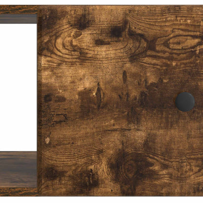 vidaXL Coffee Table Smoked Oak 90 x 50 x 40 cm Engineered Wood