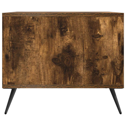 vidaXL Coffee Table Smoked Oak 90 x 50 x 40 cm Engineered Wood