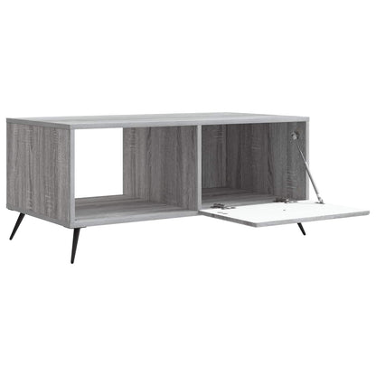vidaXL Coffee Table Grey Sonoma 90 x 50 x 40 cm Engineered Wood