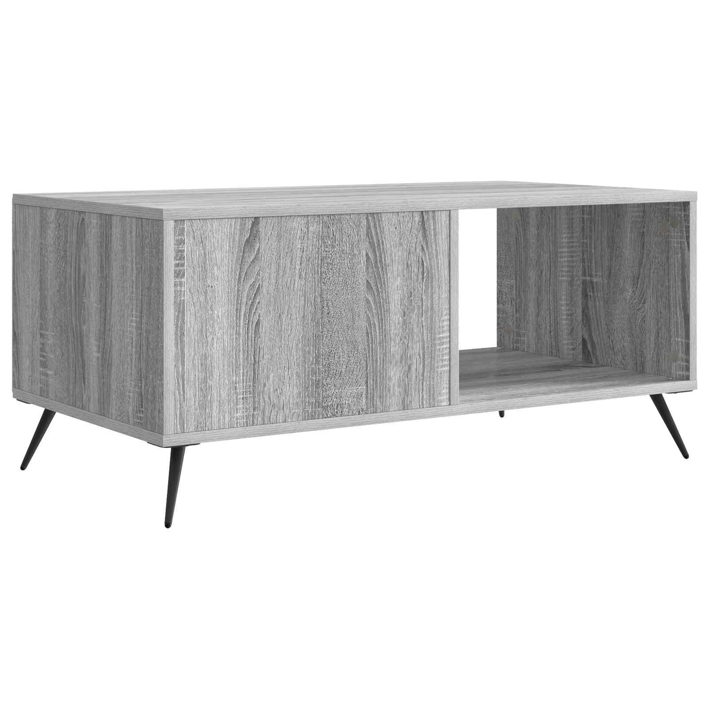 vidaXL Coffee Table Grey Sonoma 90 x 50 x 40 cm Engineered Wood