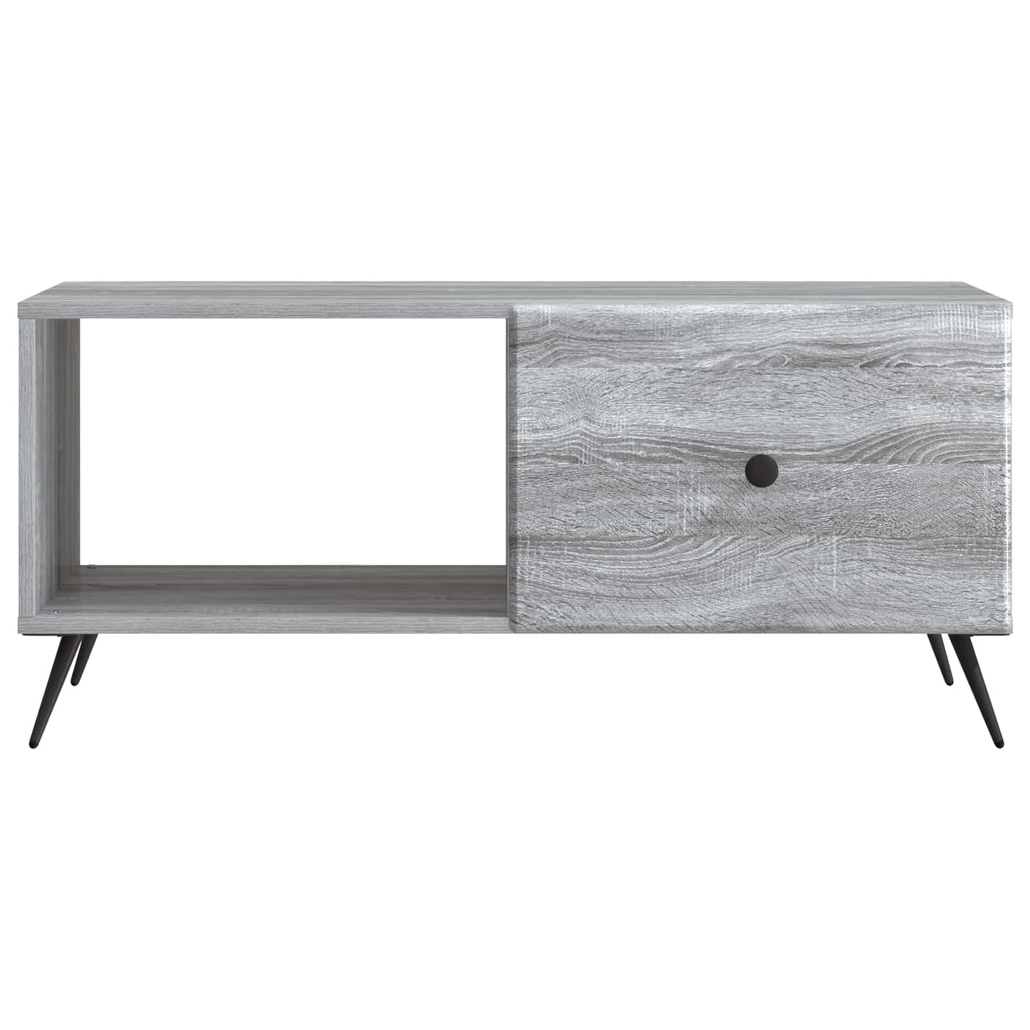 vidaXL Coffee Table Grey Sonoma 90 x 50 x 40 cm Engineered Wood