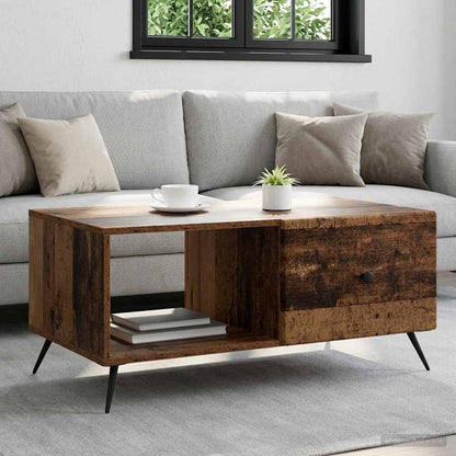 vidaXL Coffee Table Old Wood 90 x 50 x 40 cm Engineered Wood