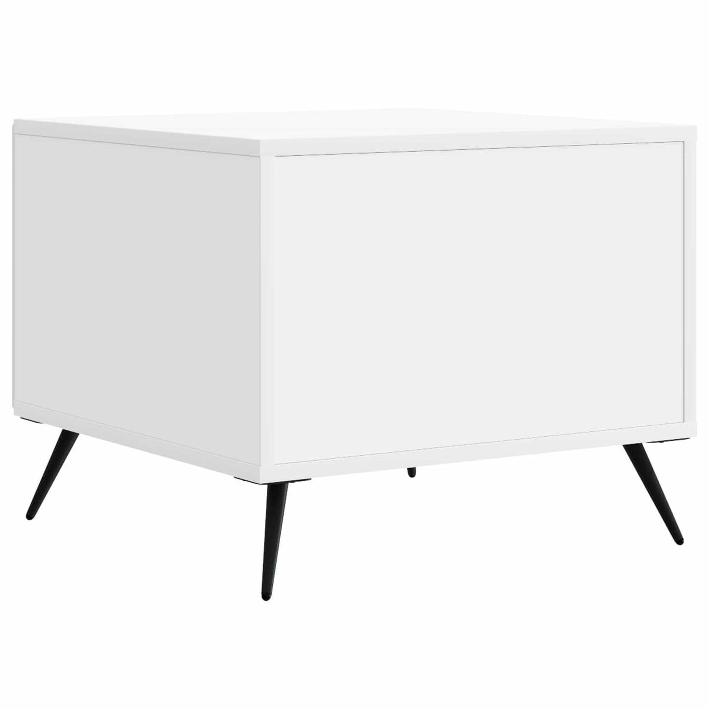 vidaXL Coffee Table with Drawer White 49 x 50 x 40 cm Engineered Wood