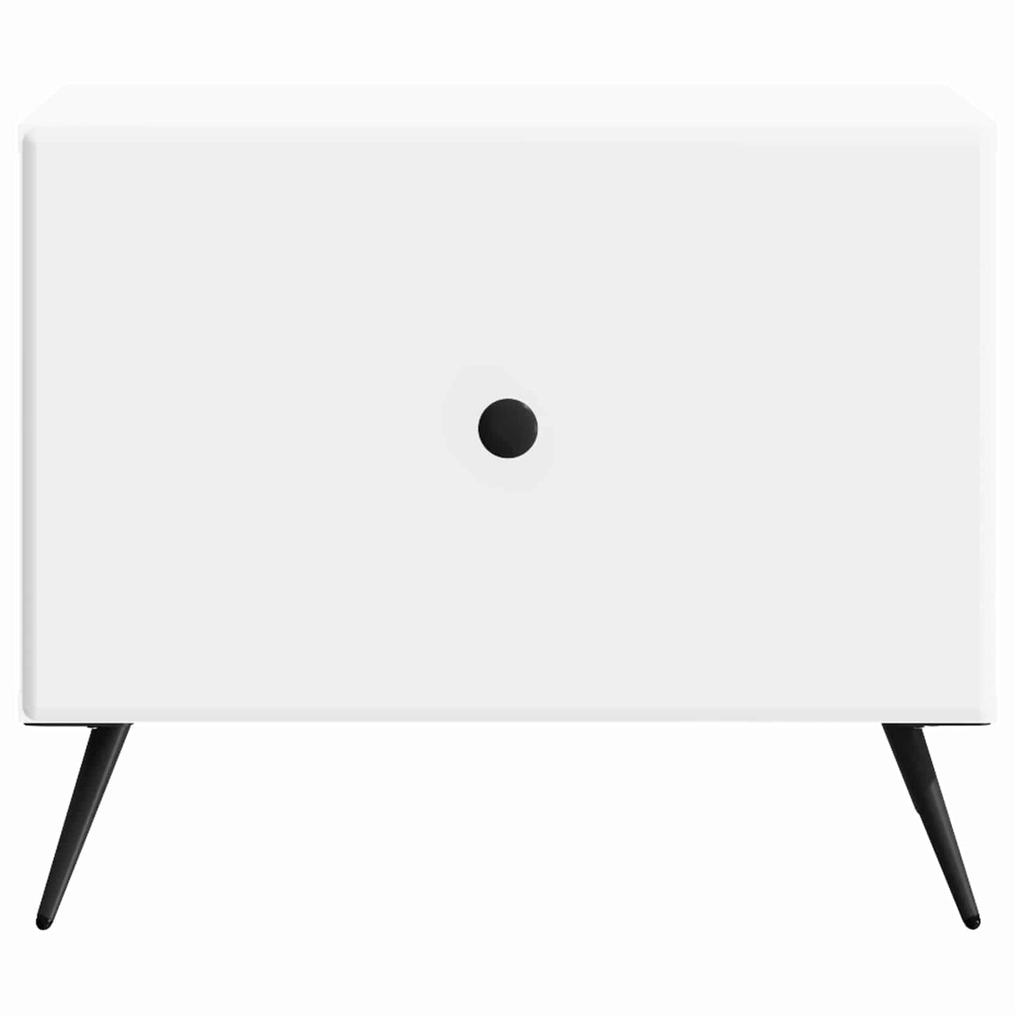 vidaXL Coffee Table with Drawer White 49 x 50 x 40 cm Engineered Wood