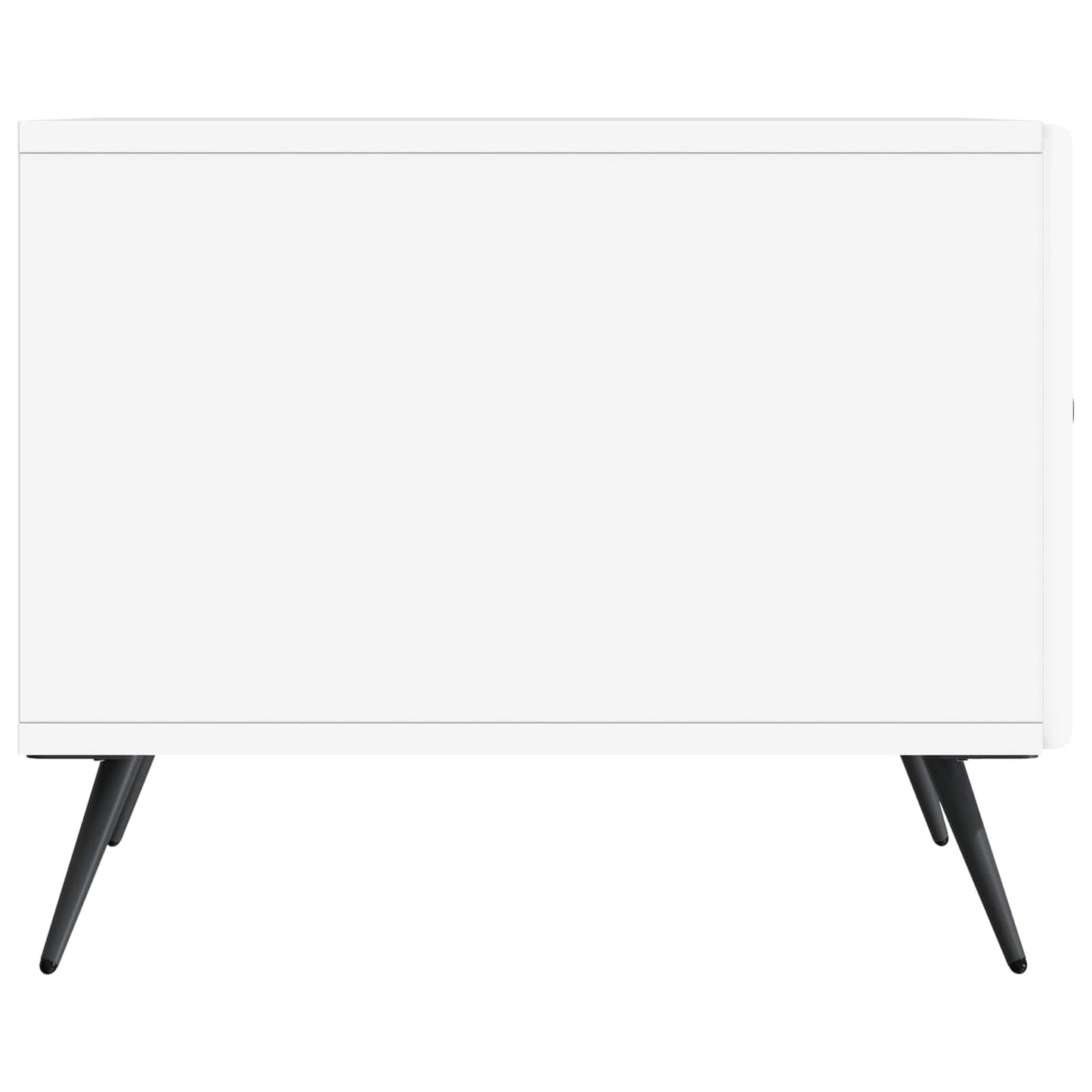 vidaXL Coffee Table with Drawer White 49 x 50 x 40 cm Engineered Wood
