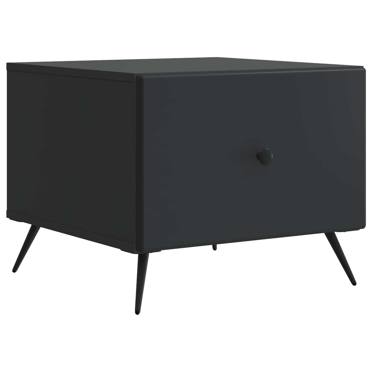 vidaXL Coffee Table Black 49 x 50 x 40 cm Engineered Wood