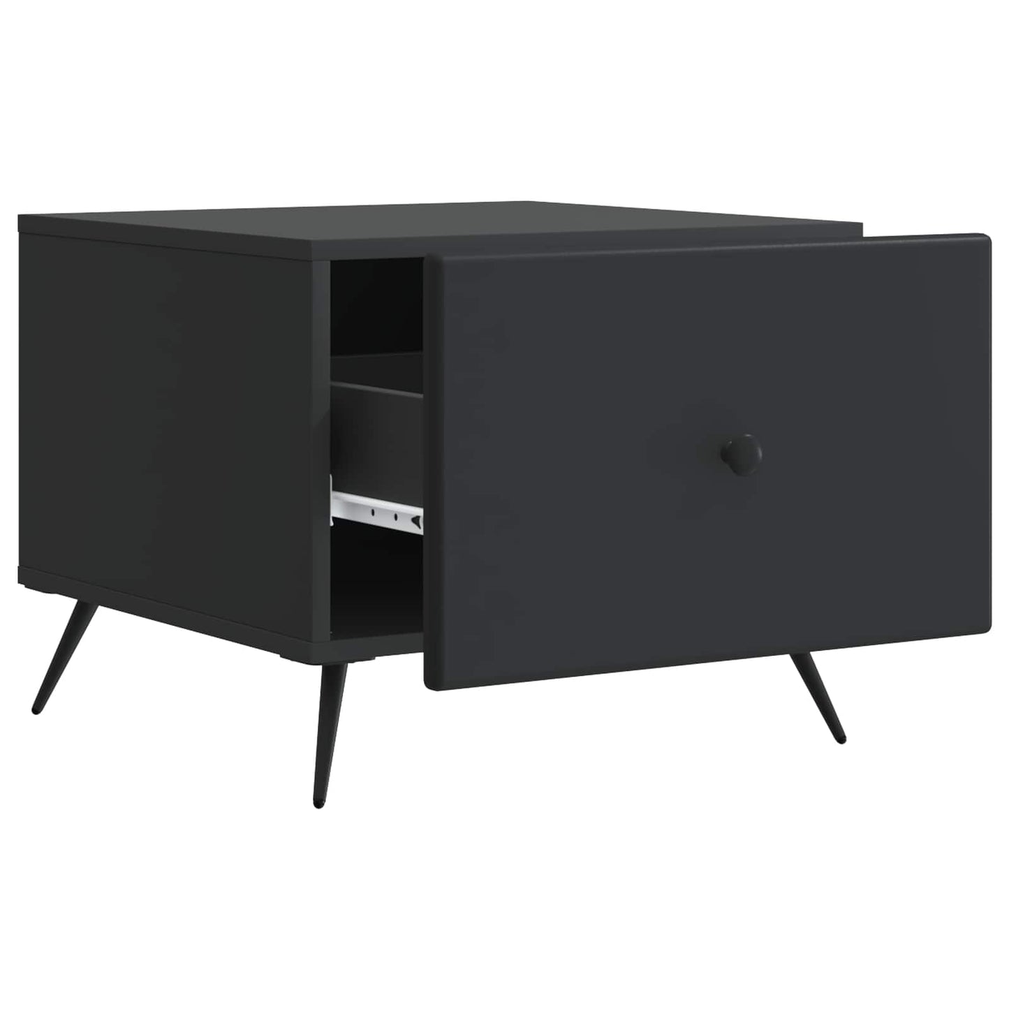 vidaXL Coffee Table Black 49 x 50 x 40 cm Engineered Wood