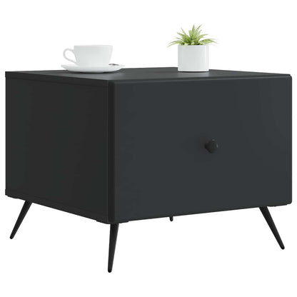 vidaXL Coffee Table Black 49 x 50 x 40 cm Engineered Wood