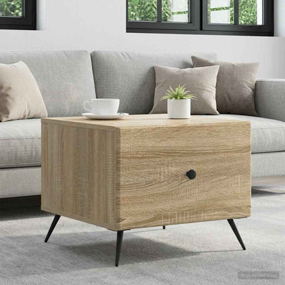vidaXL Coffee Table Sonoma Oak 49 x 50 x 40 cm Engineered Wood