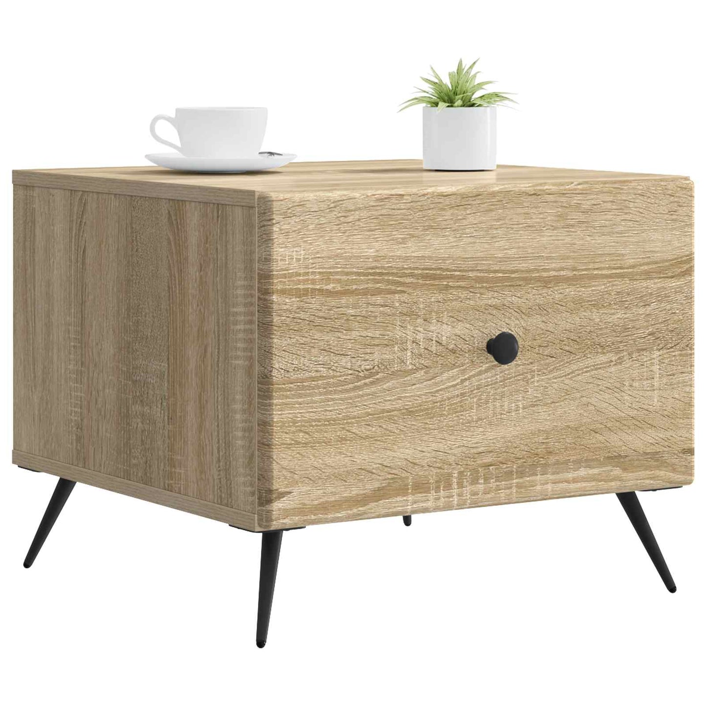 vidaXL Coffee Table Sonoma Oak 49 x 50 x 40 cm Engineered Wood