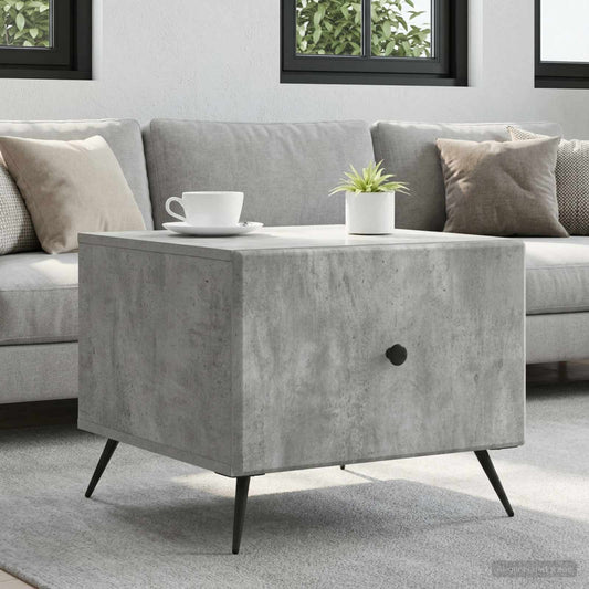 vidaXL Coffee Table Concrete Grey 49 x 50 x 40 cm Engineered Wood