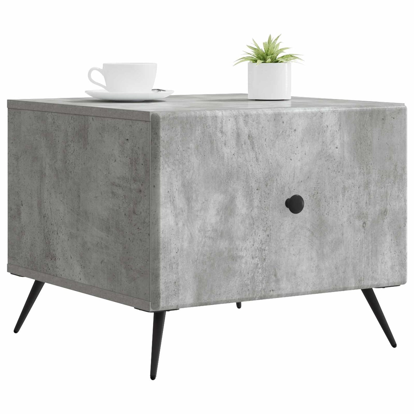 vidaXL Coffee Table Concrete Grey 49 x 50 x 40 cm Engineered Wood