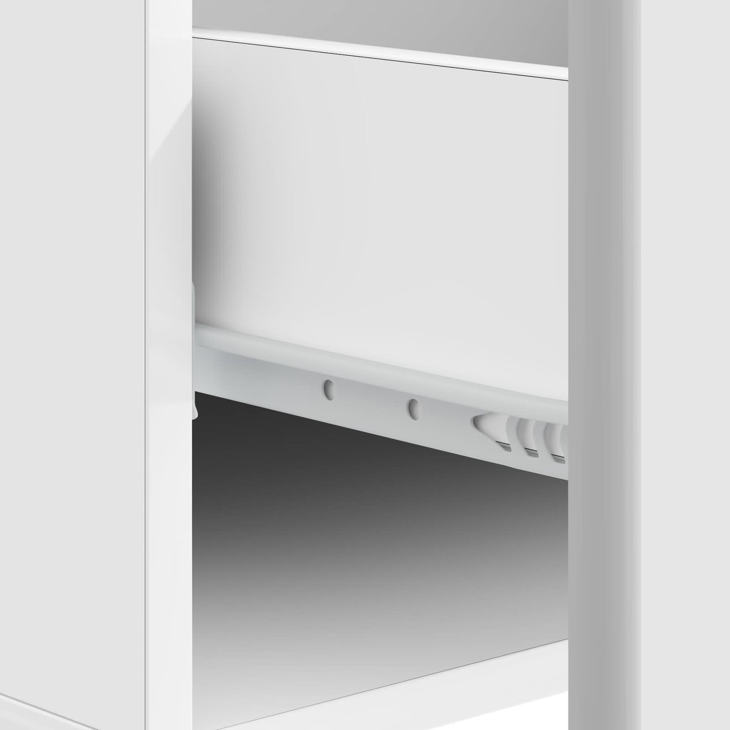 vidaXL Coffee Table High Gloss White 49 x 50 x 40 cm Engineered Wood