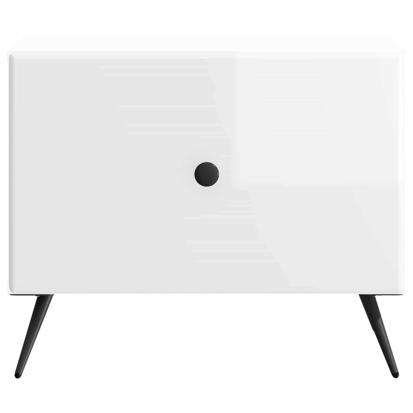 vidaXL Coffee Table High Gloss White 49 x 50 x 40 cm Engineered Wood
