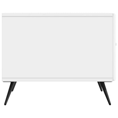 vidaXL Coffee Table High Gloss White 49 x 50 x 40 cm Engineered Wood