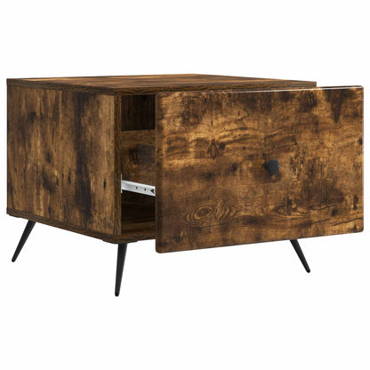 vidaXL Coffee Table Smoked Oak 49 x 50 x 40 cm Engineered Wood