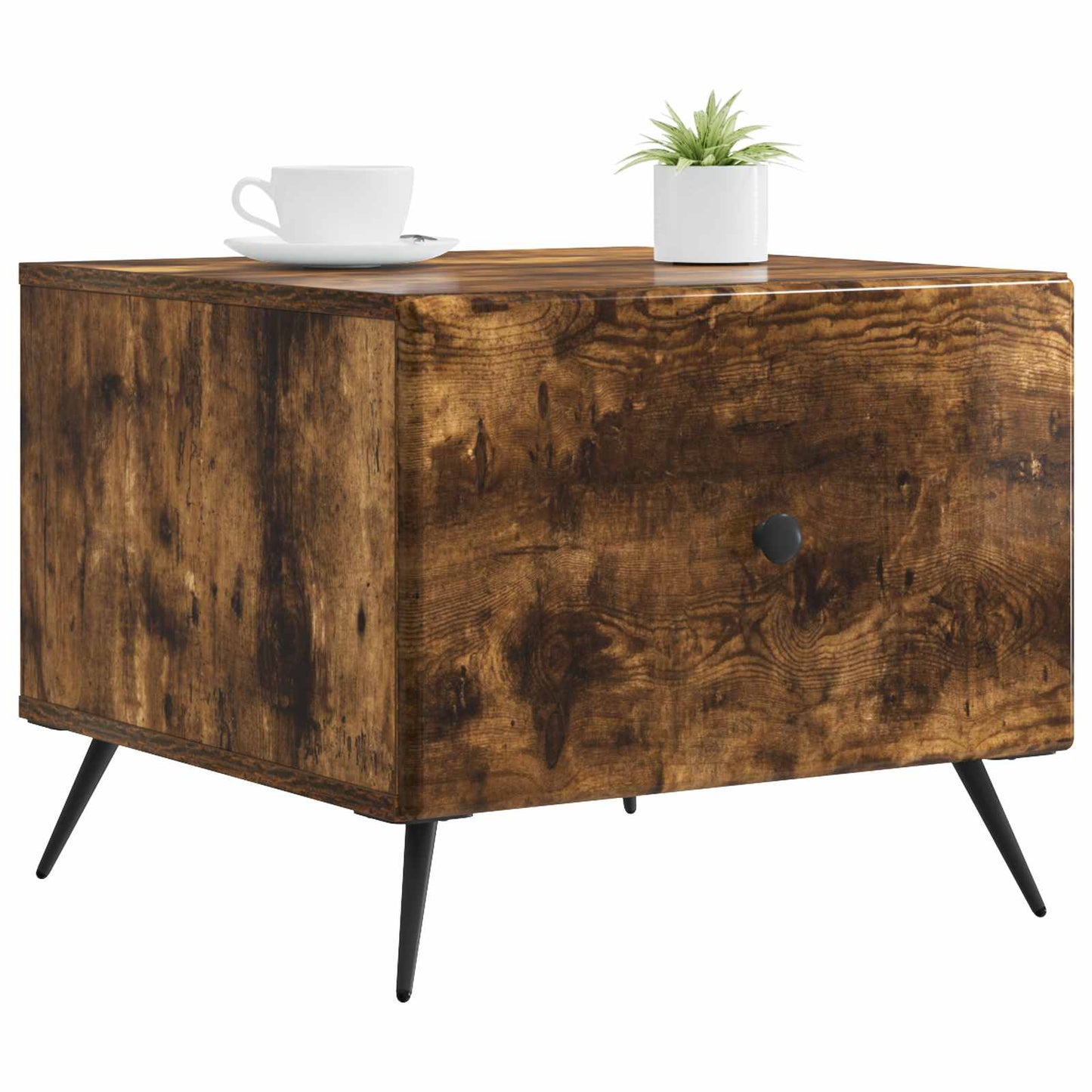 vidaXL Coffee Table Smoked Oak 49 x 50 x 40 cm Engineered Wood