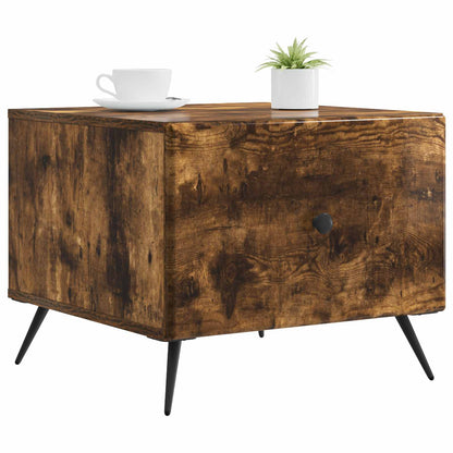 vidaXL Coffee Table Smoked Oak 49 x 50 x 40 cm Engineered Wood