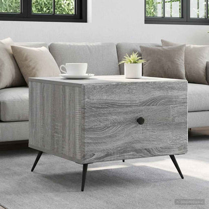 vidaXL Coffee Table Grey Sonoma 49 x 50 x 40 cm Engineered Wood